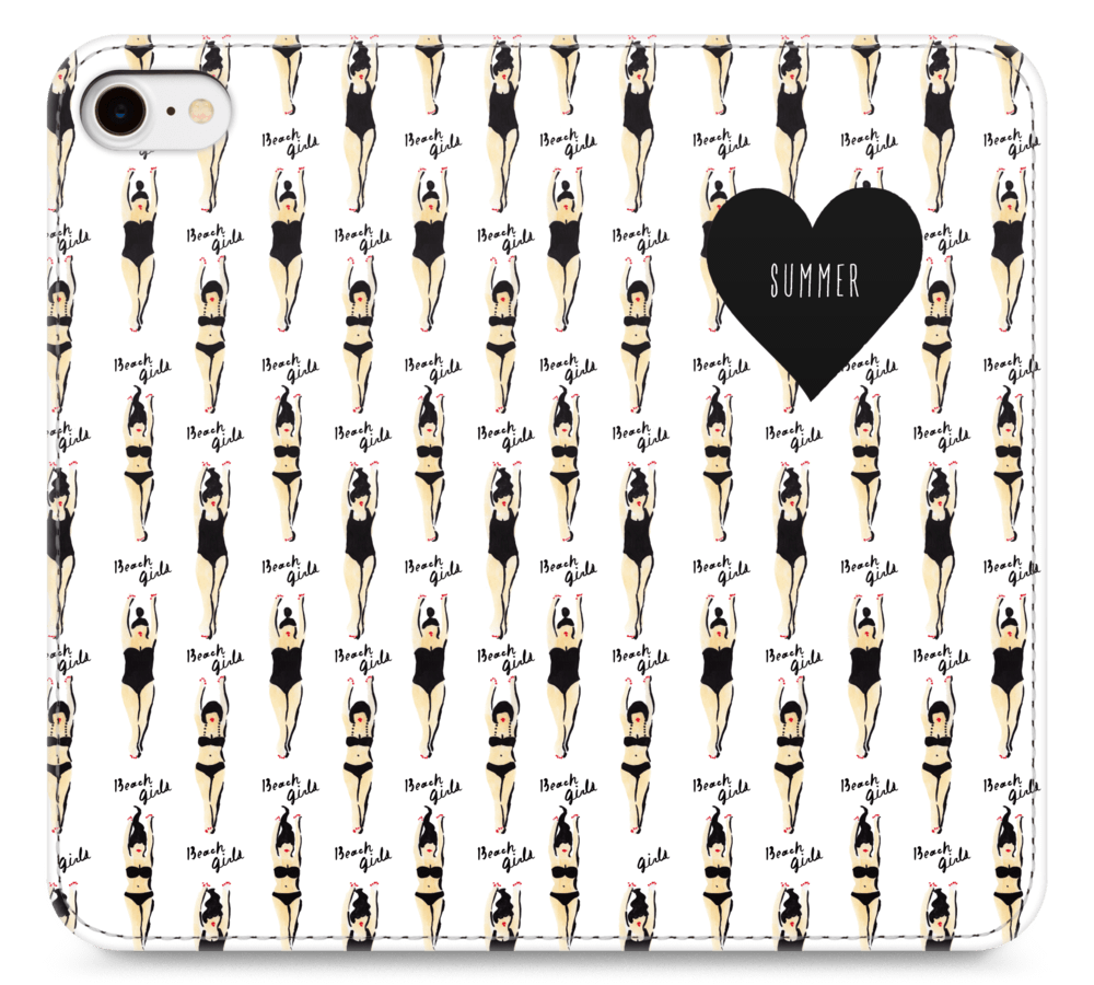 おしゃれなオリジナルiphoneケース Beach Girls プリスマ